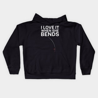 I love it when she bends Kids Hoodie